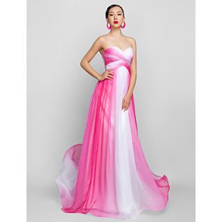 A line Sweetheart Floor length Chiffon Evening/Prom Dress (759955)