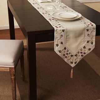 16X85 Modern Style Beige Linen and Cotton Table Runners