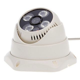 CCTV 1/4 Inch CMOS 800TVL Indoor Dome Camera(4 Array LED, IR cut)