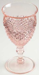 Westmoreland English Hobnail Pink (Round Foot) Water Goblet   Stem #555, Pink, R