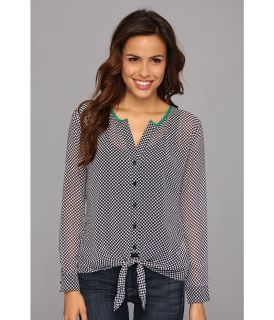 KUT from the Kloth Sophia top Womens Long Sleeve Button Up (Blue)
