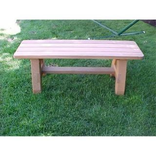 Wood Country Classic Cedar Backless Bench Multicolor   GC5 CEDAR STAIN
