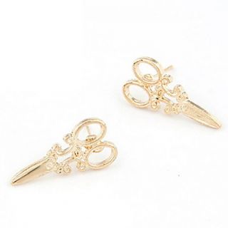 Exquisite Alloy Scissors Shaped Womens Earrings