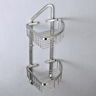Contemporary 304 Stainless Steel Double layer Soap Basket