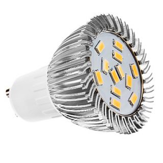 GU10 4W 12x5630SMD 320 360LM 3000 3500K Warm White Light LED Spot Bulb (AC 110 130/AC 220 240 V)