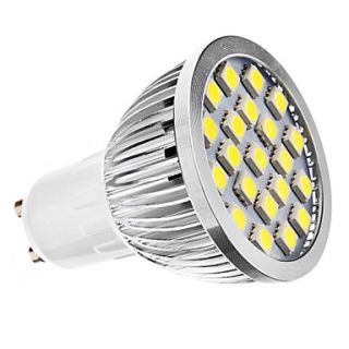 GU10 3W 21x5050SMD 210 240LM 6000 6500K Natural White Light LED Spot Bulb (110V/220 240V)