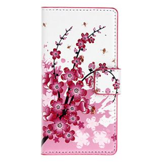 Wintersweet Pattern Full Body Case with Card Slot for HuaWei Ascend P6