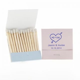 Personalized Matchbooks Heart and Arrow Set of 12 (More Colors)