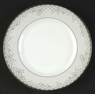 Waterford China Giselle Bread & Butter Plate, Fine China Dinnerware   Silver Dot