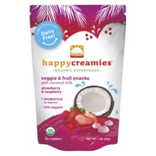 Happy Baby Organic Baby Food Strawberry/Carrot/Raspberry Creamies 1oz (8 Pack)