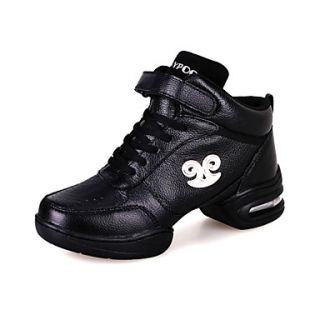 Stylish Womens Leather Upper Dance Sneakers