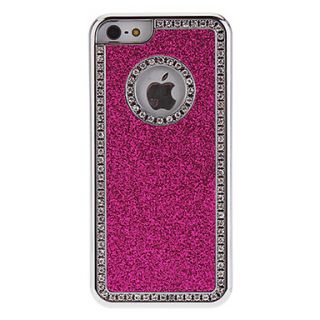 Shimmering Powder Rose Hard Case with Diamond Look Frame and Chrome for iPhone 5C