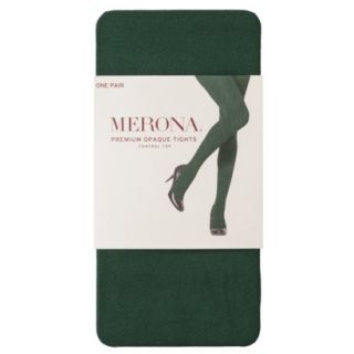 Merona Womens Premium Control Top Opaque Tights   Green Marker M Tall