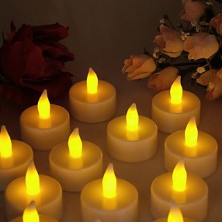 12Pack Indoor Led Battery Operated Tea Lights(Cis 57186)