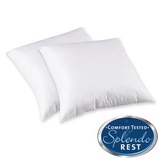 Splendorest 200 Thread Count Cotton 26 inch Euro Square Sham Stuffer Pillows (set Of 2)