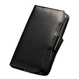 Luxury Business Design PU Leather Wallet Case with 7 Card Holder for iPhone 5/5S/5G