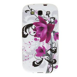 Orchid Flower Print Plastic Soft Case for Samsung Galaxy S3 I9300