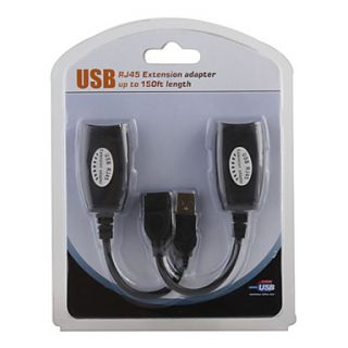 USB Cable RJ45 Extension Adapter (up to 45 Meters)