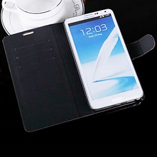 Brushed Flip Leather Case with Card Slot and Stand for Samsung Galaxy Note 3 N9000