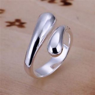 Elegant Brass Silver Plated Womens Rings