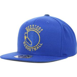 Golden State Warriors Mitchell and Ness NBA TC Metallic Fitted Cap