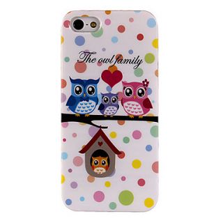 Owl Family Soft TPU Cover Case for iPhone 5/5S