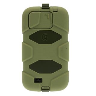 Hybrid Survivor Silicone Plastic 2 In 1 Waterproof Case for Samsung Galaxy S4 I9500 with Back Belt Clip Holster