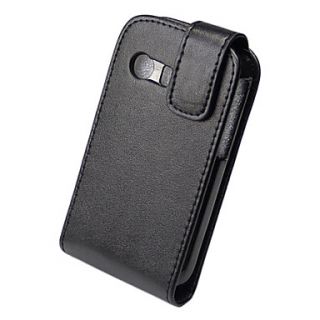 Elegant PU Leather Full Body Flip Case Cover for Samsung Galaxy Y S5360 Black