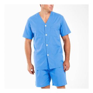 Stafford Essentials Pajama Set   Big and Tall, Cobalt Solid, Mens