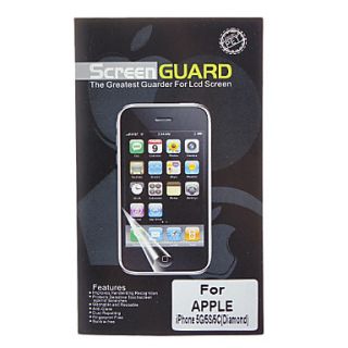 Professional Shimmering Diamond Designed LCD Screen Guard with Cleaning Cloth for iPhone 5/5S/5C