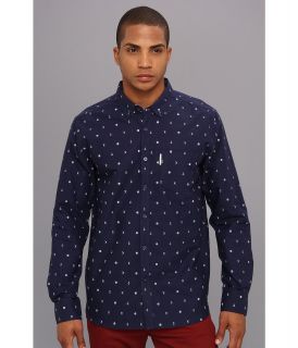 Marc Ecko Cut & Sew Brooks L/S Shirt Mens Long Sleeve Button Up (Blue)