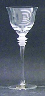 Mikasa Saturn Cordial Glass   Clear Bowl, Frosted  Rings On Stem