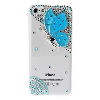 3D DIY Crystal Stereo Butterfly Elf Plastic Case for iPhone 5C