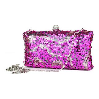 Attractive Metal With Rhinestone Sequins Clutches/Evening Handbags(More Colors)