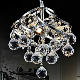 9W LED 26cm Crystal Pendant Light Chandelier Lamp For Living Room Dining Room