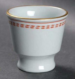Spode Trade Winds Red Single Egg Cup, Fine China Dinnerware   Red Bands And Ship