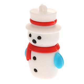 Plastic Little Christmas Snowman Model USB 8GB