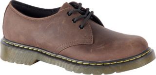 Childrens Dr. Martens Everley Lace Shoe   Dark Brown Burnished Wyoming Casual S