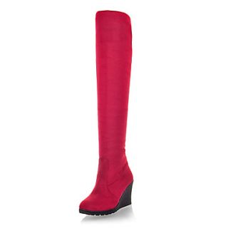 Suede Wedge Heel Snow Boot Over The Knee Boots (More Colors)