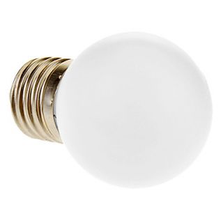 E27 1W 12 LED 80LM 6000K Cool White Light LED Globe Bulb (220V)