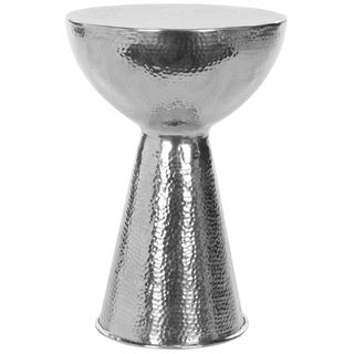 Safavieh Steelworks Chalice Aluminum Stool (SteelMaterials AluminumFinish SteelDimensions 17.7 inches high x 12.2 inches wide x 12.2 inches deep )