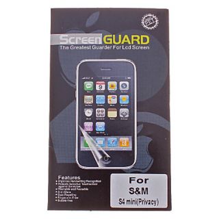 Privacy Anti Spy Screen Protector Guard Shield Film for Samsung Galaxy S4 Mini i9190 i9195 i9192 i9198