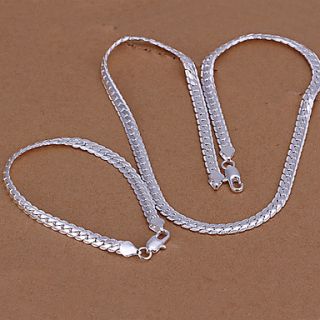 Simple Silver Jewelry Set