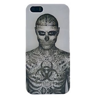 Tattoo Skull Pattern Plastic Back Cover for iPhone 5/5S