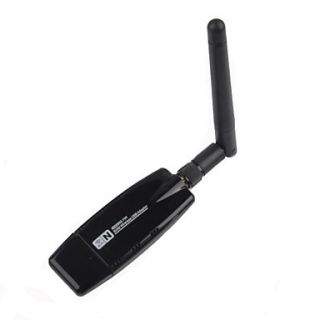 AYA 090 Wi Fi IEEE802.11b/g/n 300Mbps USB Wireless N USB Adapter   Black