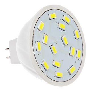 MR16 5W 15x5730SMD 420 450LM 5500 6500K Cool White Light LED Spot Bulb (12V)