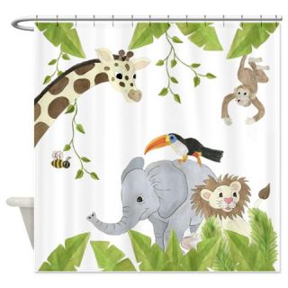  Jungle Animal Shower Curtain  Use code FREECART at Checkout