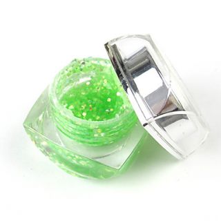 Green Sequins Glitter UV Color Gel 8ml For Nail Art