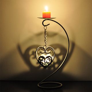 12Modern Style Heart Type Metal Two Holders Lantern