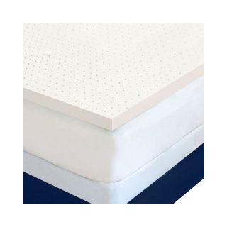 Authentic Comfort 3 5 lb. High Density Memory Foam Mattress Topper, Beige